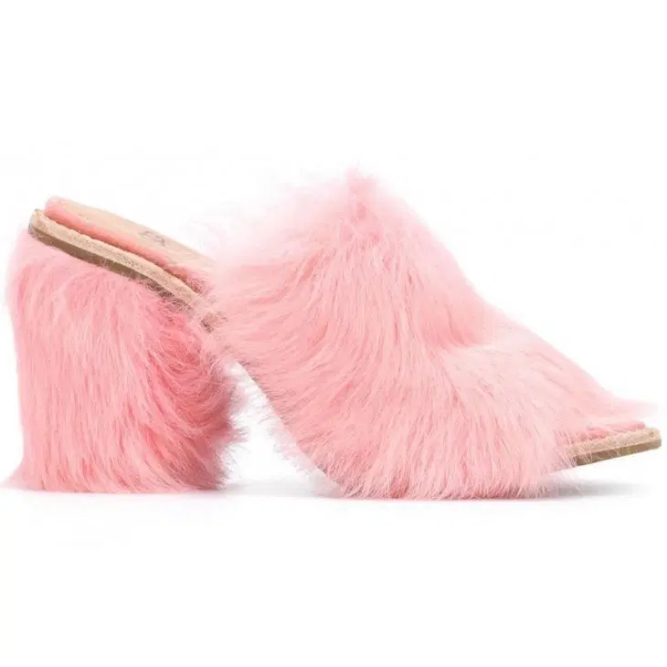 UGG Rosa Pink Fluff Heeled Mules