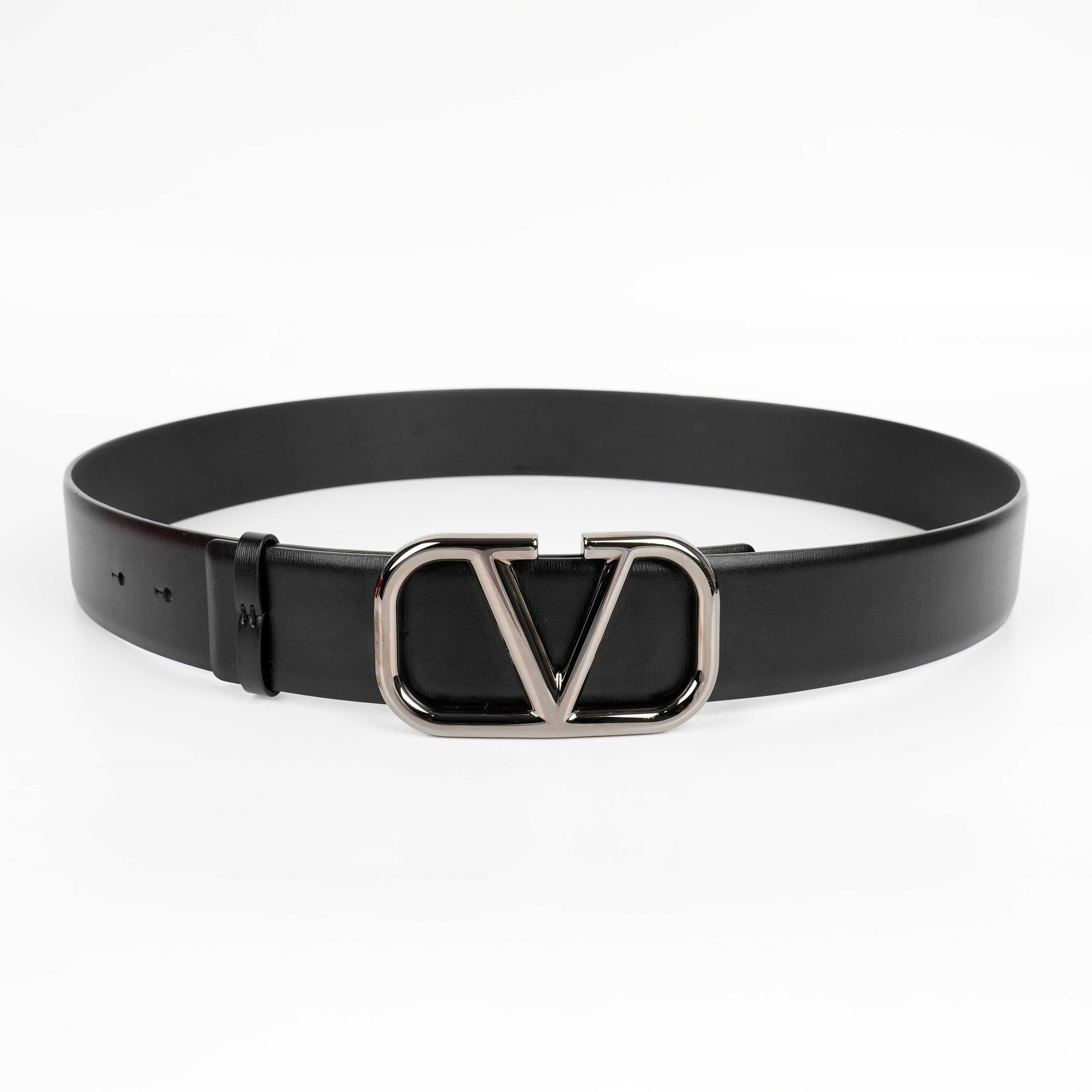 Valentino Garavani Vlogo Signature Leather Belt