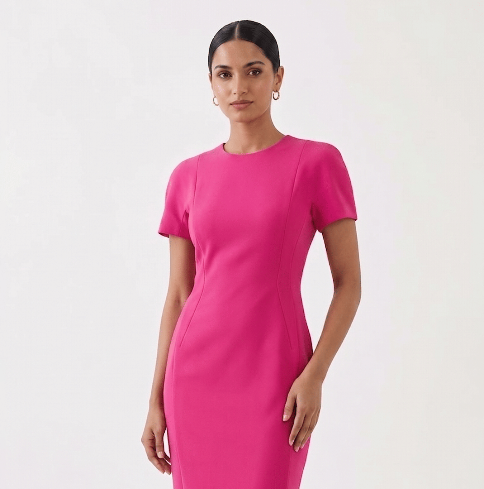 Victoria Beckham Body Con Zipper Dress