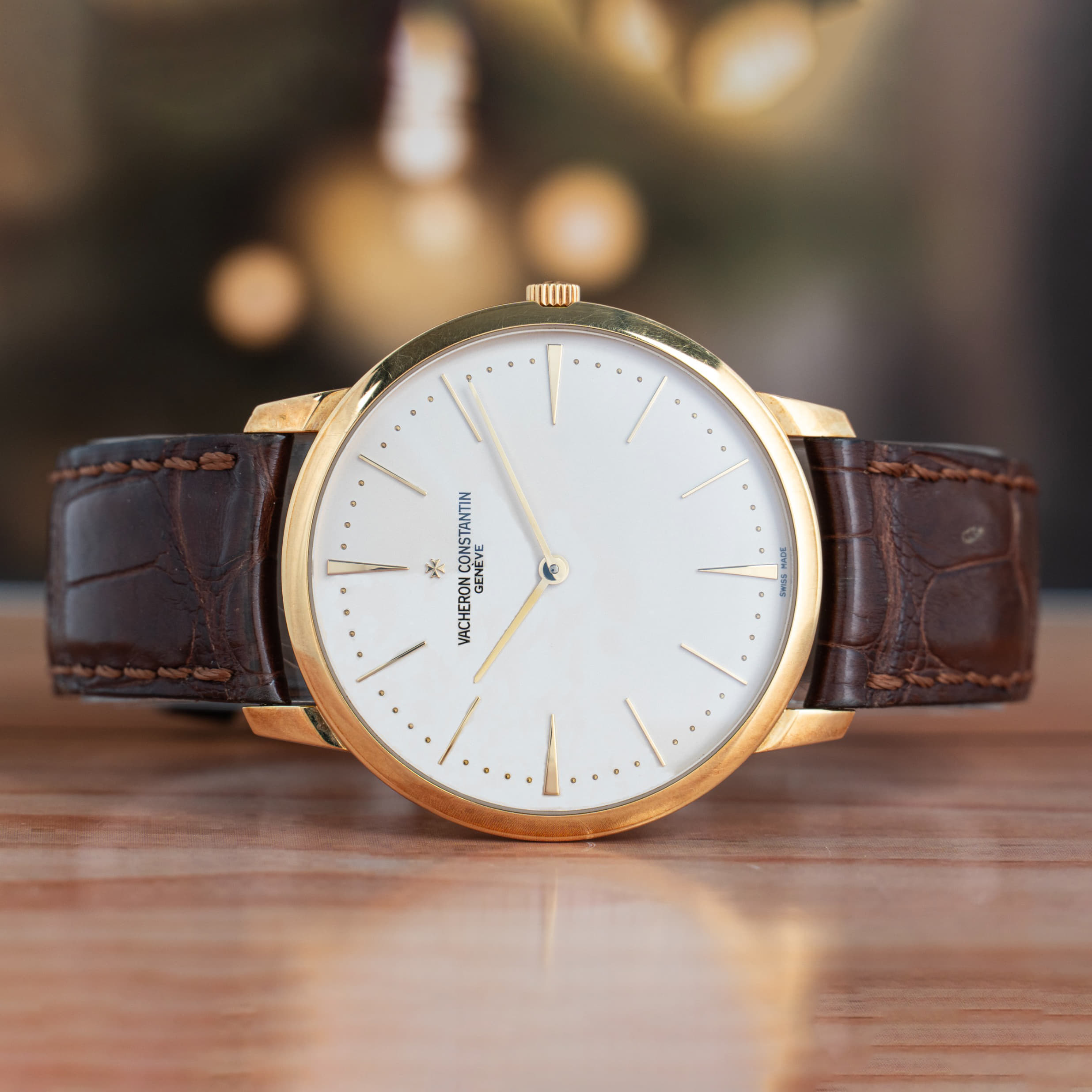 Vacheron Constantin Patrimony 40 MM White Dial Rose Gold Watch 81180/000R-9159