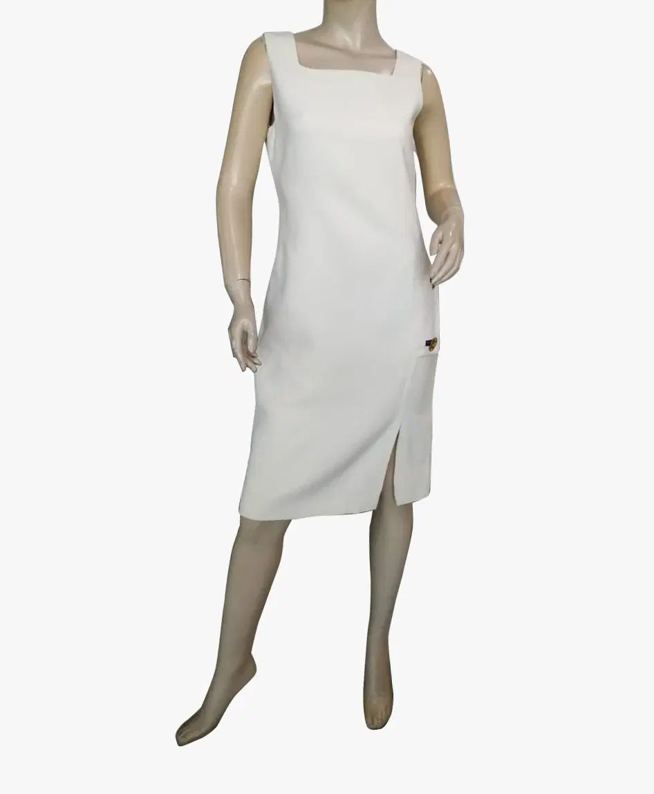 Versace White Medusa Button Dress