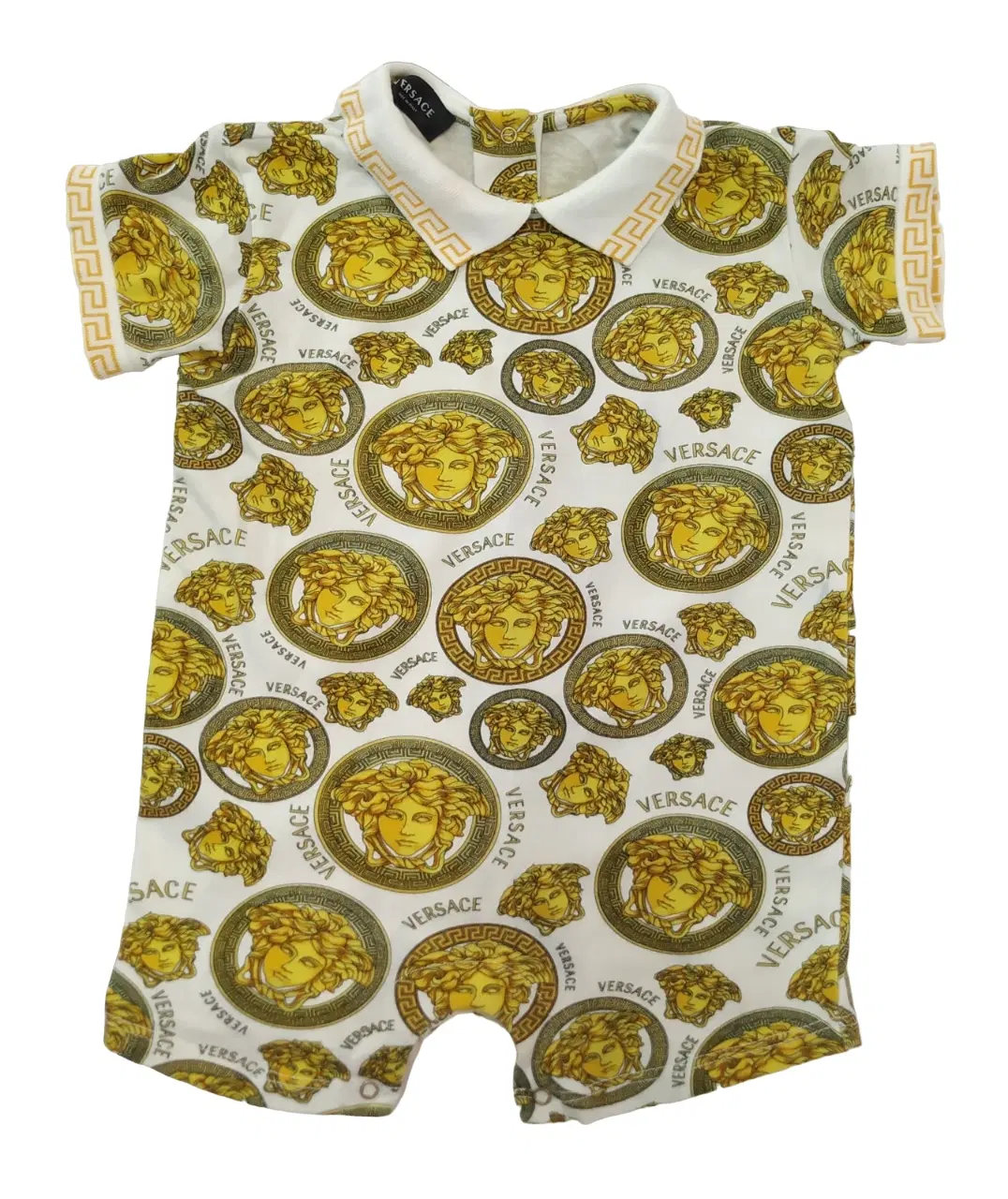 Versace Baby Gold Medusa Bodysuit Romper
