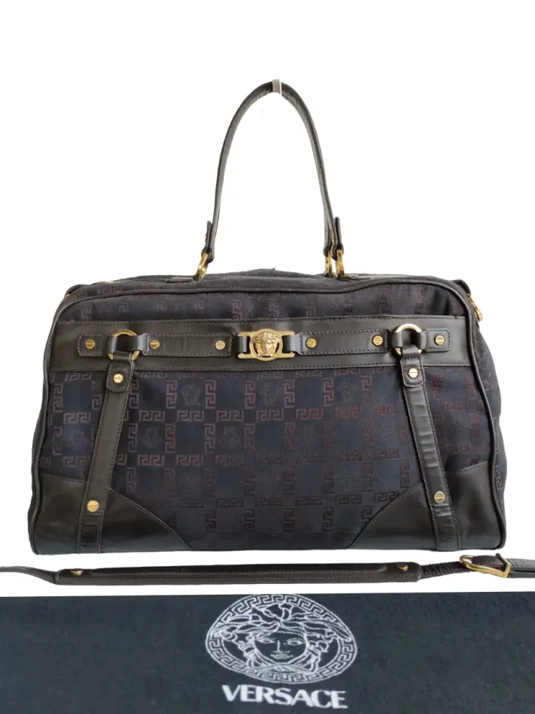 Versace Jacquard Boston Bag-Hover-Image