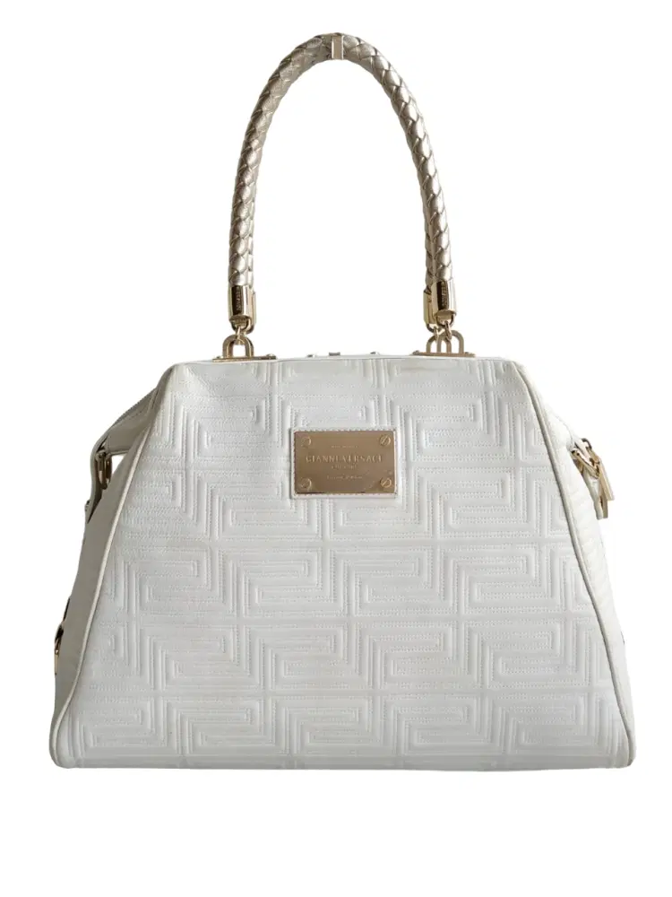 Versace Couture White Leather Bag-Hover-Image