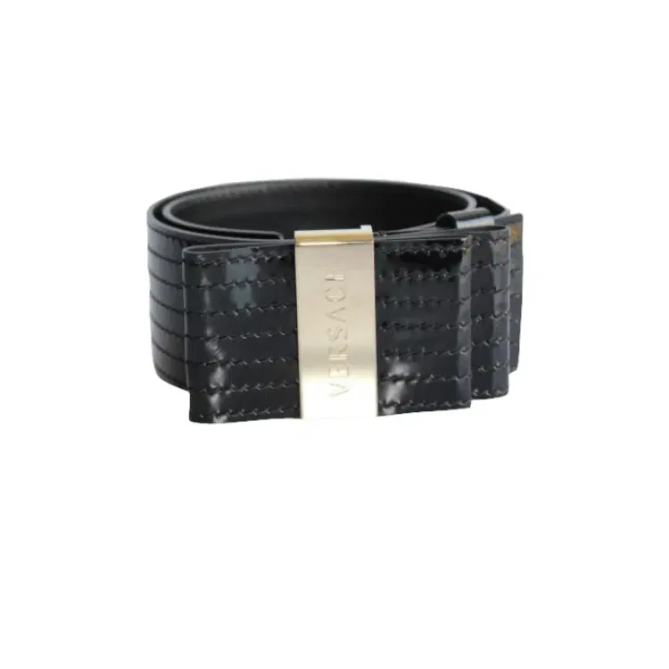 Versace Women's Black Wide Belt-Hover-Image