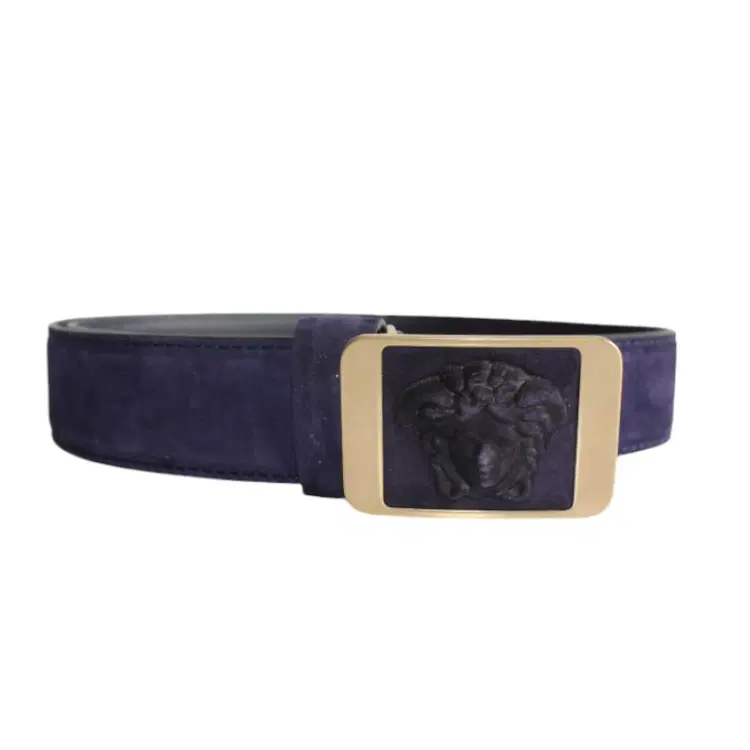Versace Purple Suede Belt | Luxepolis.com-Hover-Image