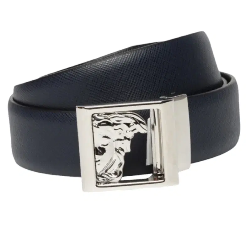 Versace Half Medusa Square Buckle Belt