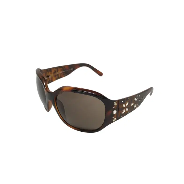 Versace Womens Diamante Designer Sunglasses Black Butterfly 4094-B-Hover-Image