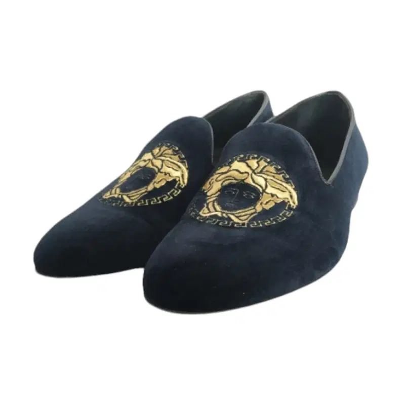 Versace Medusa Head Velvet Men Mules