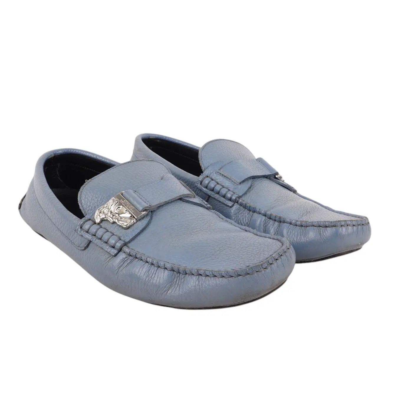 Size 42 - Versace Pastel Blue Loafers