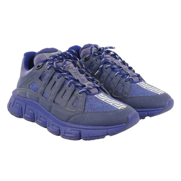 Size 44 - Versace Trigreca Blue Sneakers-Hover-Image