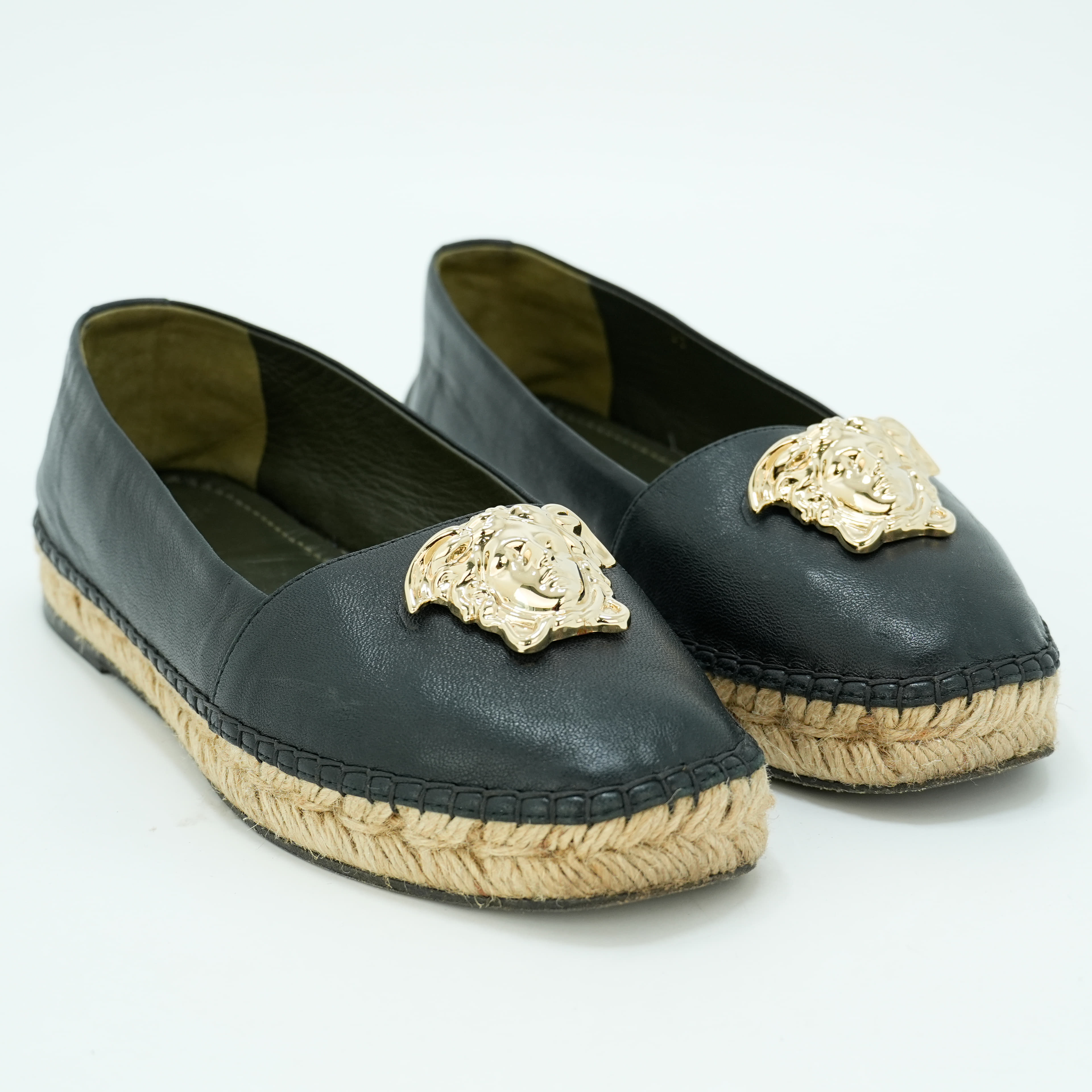 Size 37 - Versace Leather espadrilles