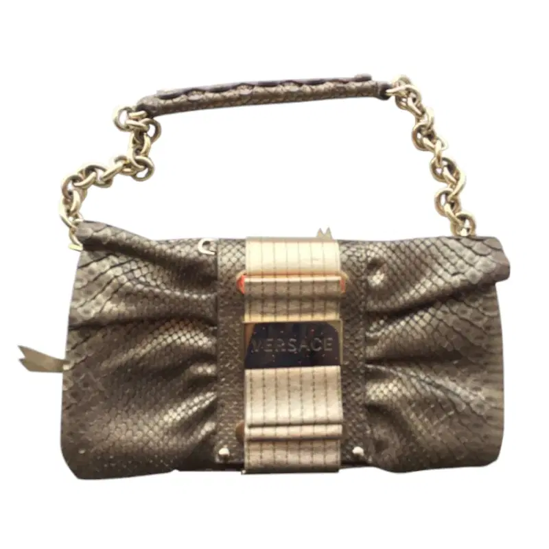Versace Python Skin Clutch