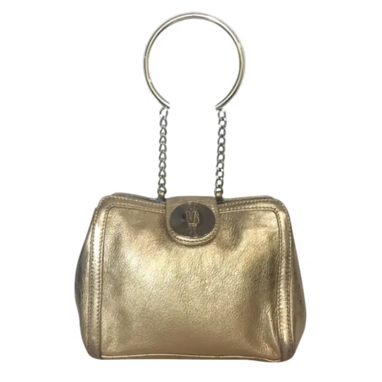 Versus Versace Metallic Evening Purse-Hover-Image
