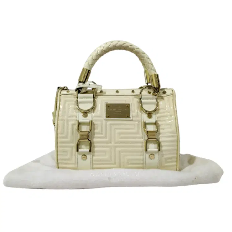 Gianni Versace Couture White Quilted Bag-Hover-Image