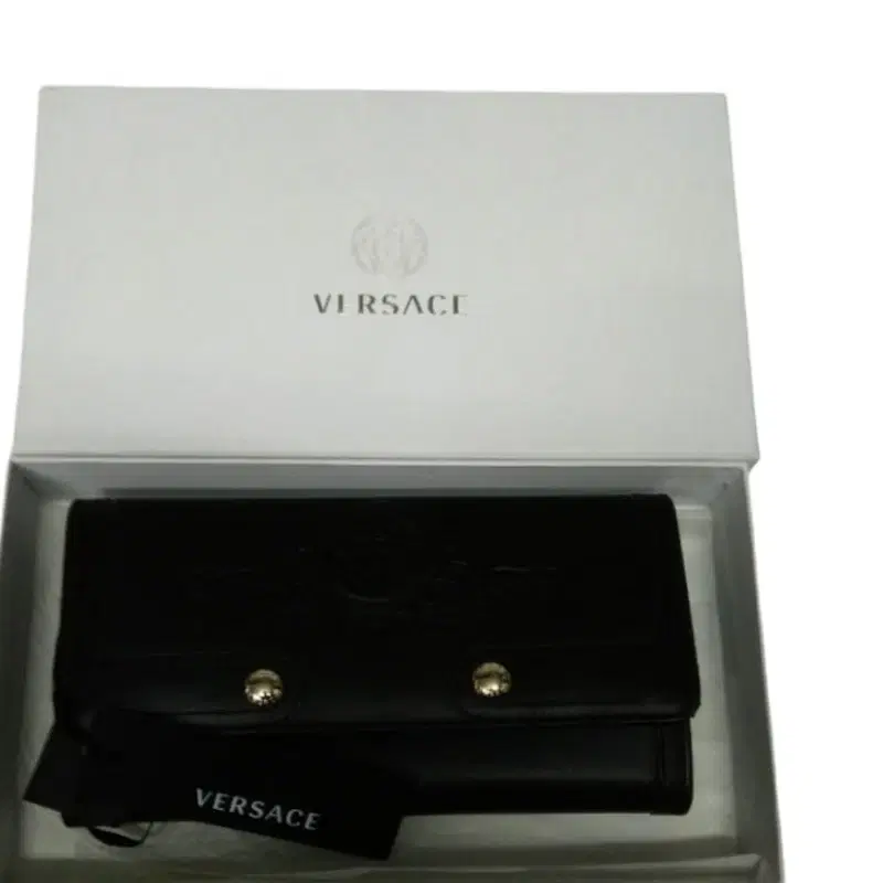 Versace Black Leather Clutch
