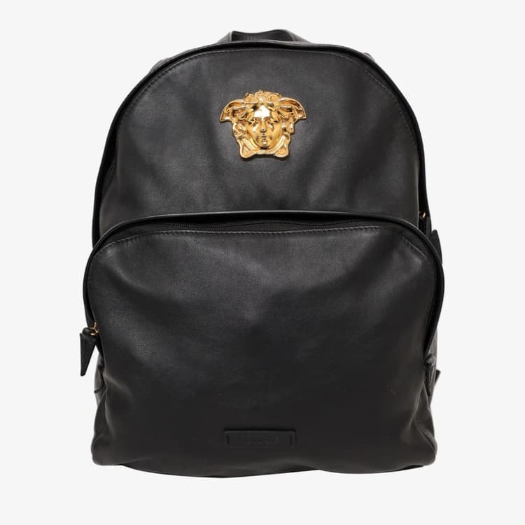 Versace Le Medusa Leather Backpack-Hover-Image