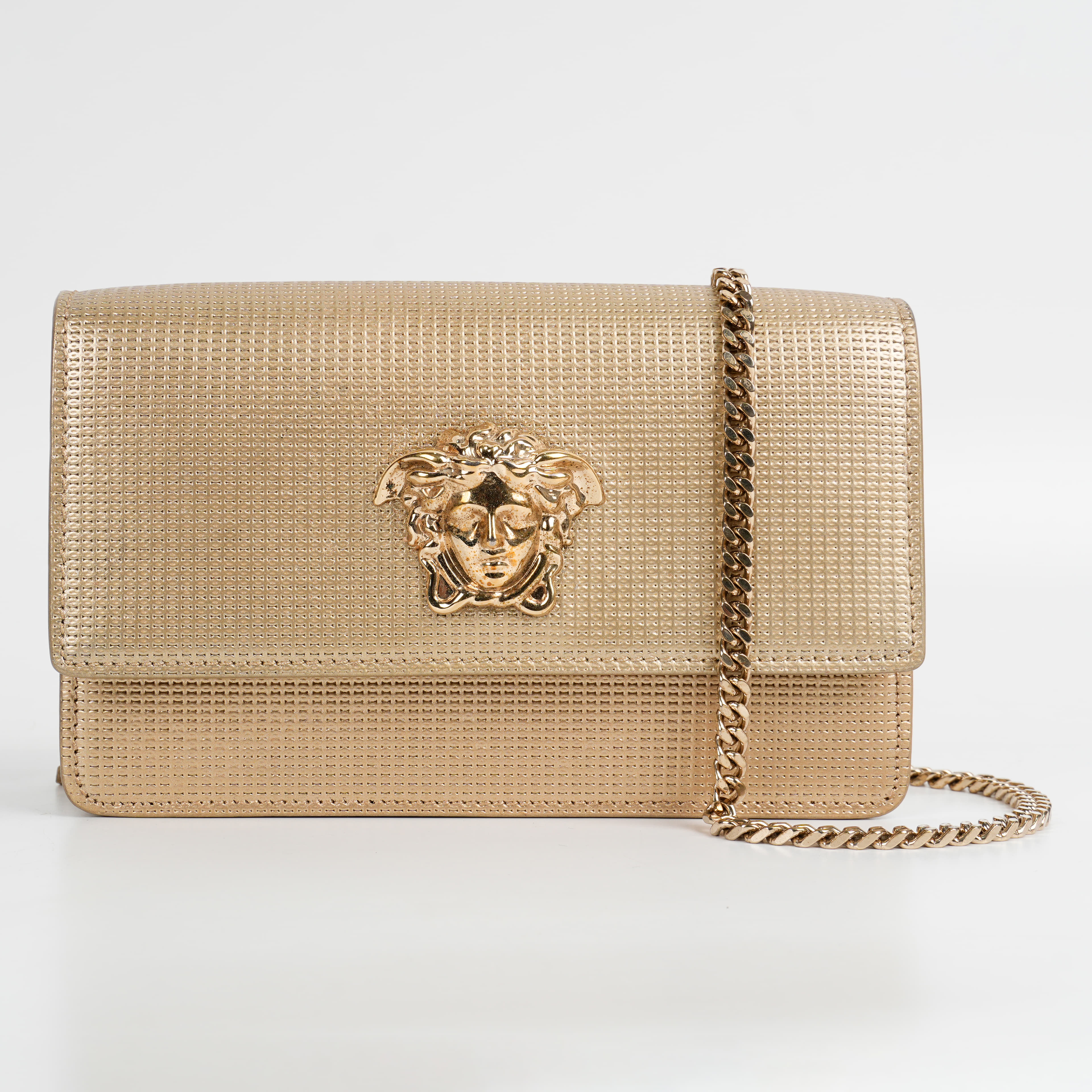 Versace Medusa Palazzo Chain Link Bag