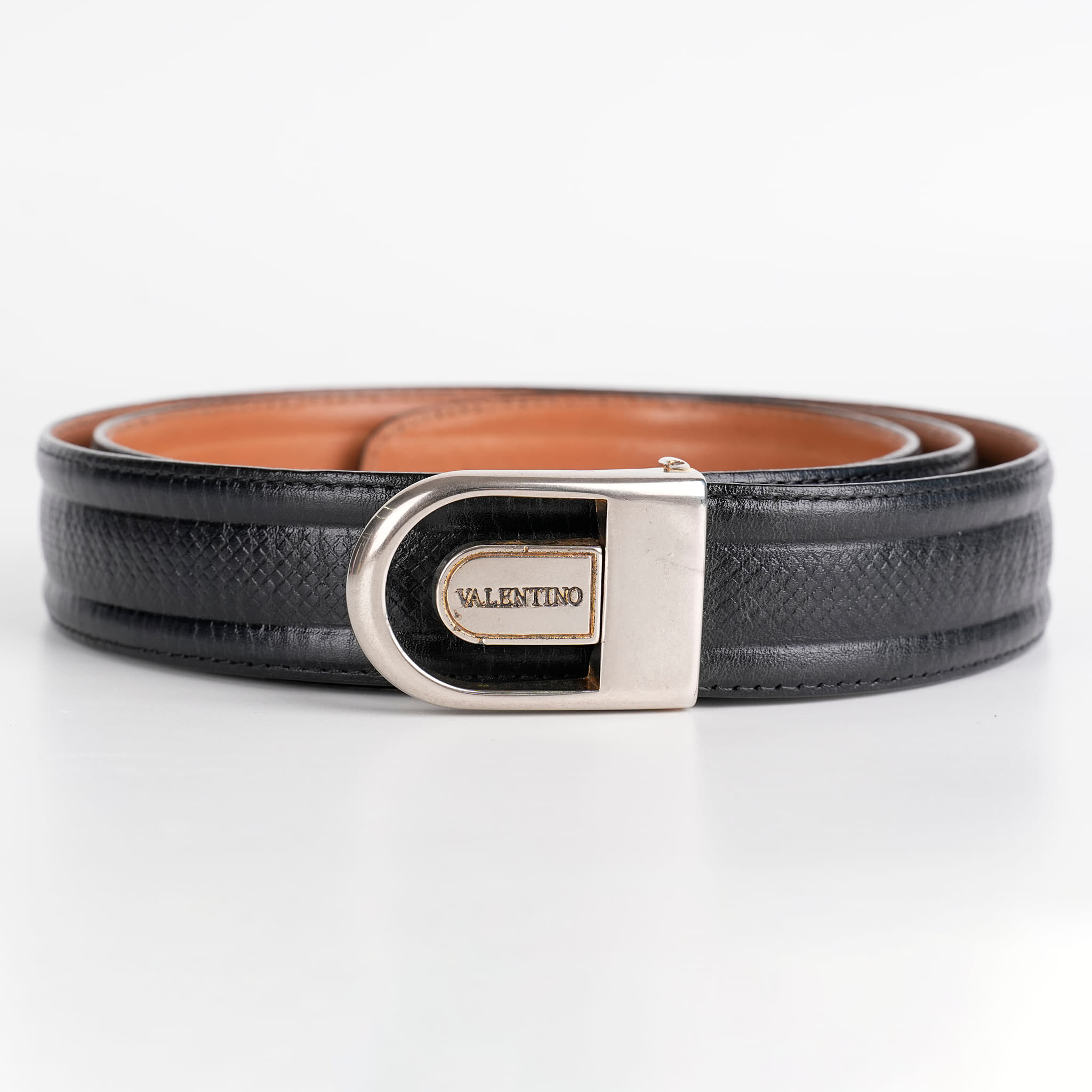 Valentino Black Leather Belt