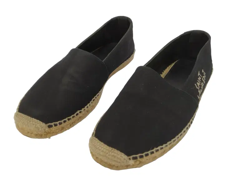 Saint Laurent Embroidered Denim Espadrilles-Hover-Image