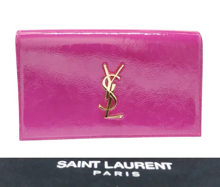 Saint Laurent Kate Monogramme Leather Clutch-Hover-Image