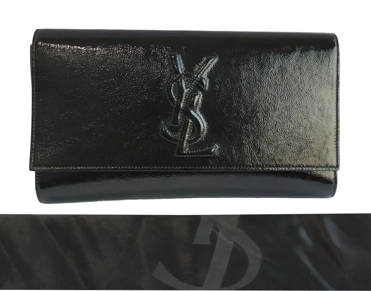 Yves Saint Laurent Patent Leather Belle De Jour Flap Clutch