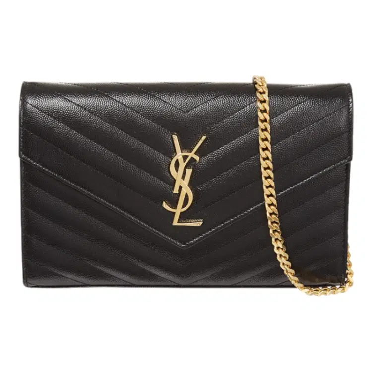 Saint Laurent Monogram quilted leather shoulder bag - Black | Luxepolis.com-Hover-Image
