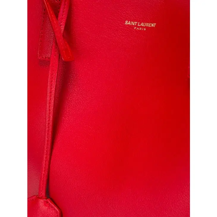Saint Laurent Red Large Shopper Tote