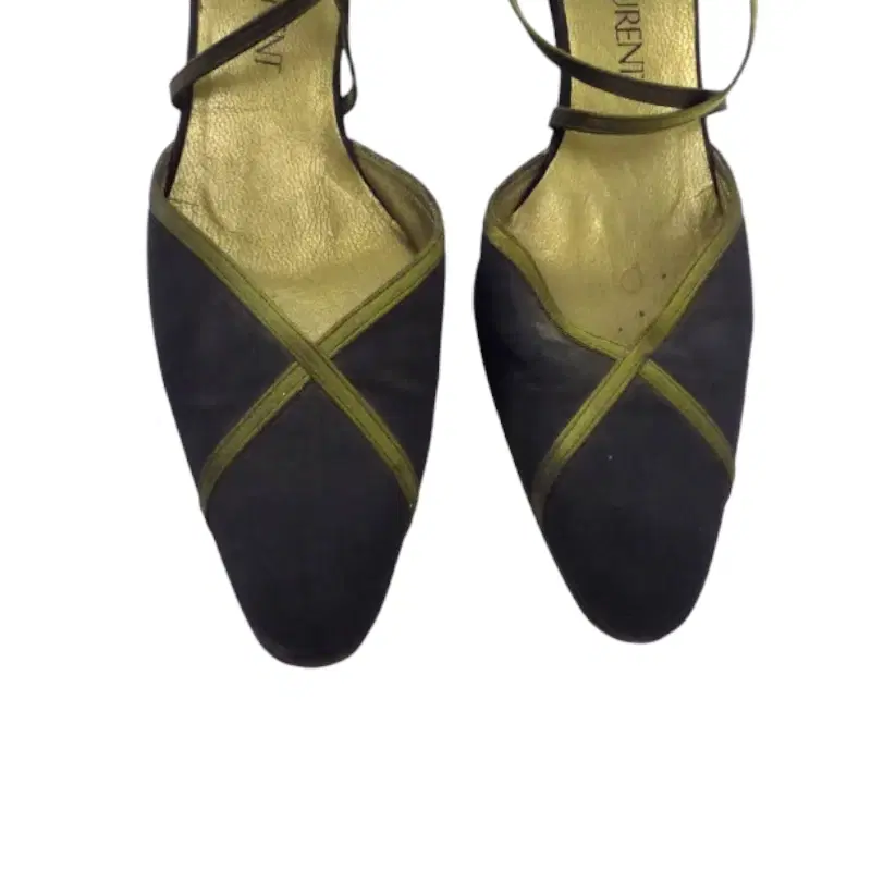 Yves Saint Laurent Navy Blue Mules