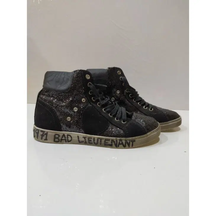 Saint Laurent Glitter bad Lieutenant Hi-top Sneakers
