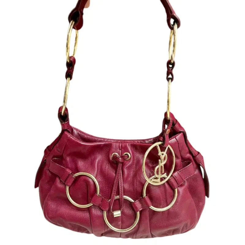 Yves Saint Laurent Leather Saharienne Bag