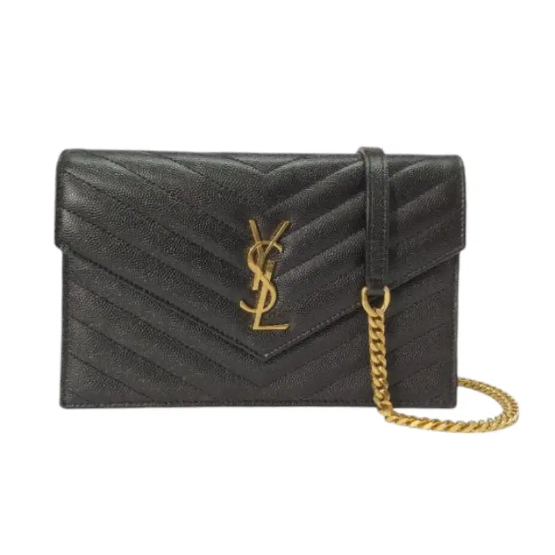 Saint Laurent Envelope Chain Black Crossbody Bag