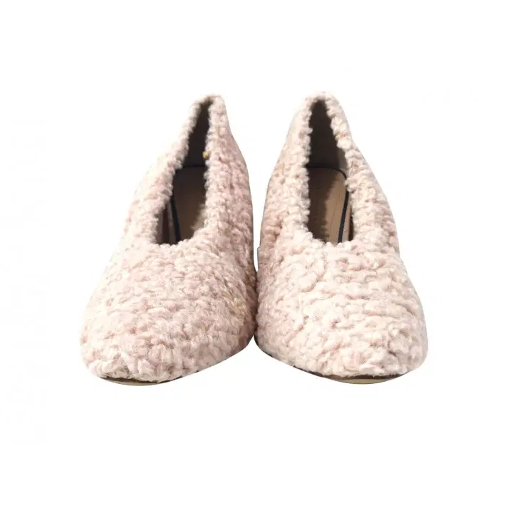 Zara Trafaluc Faux Fur High Heel Court Shoe