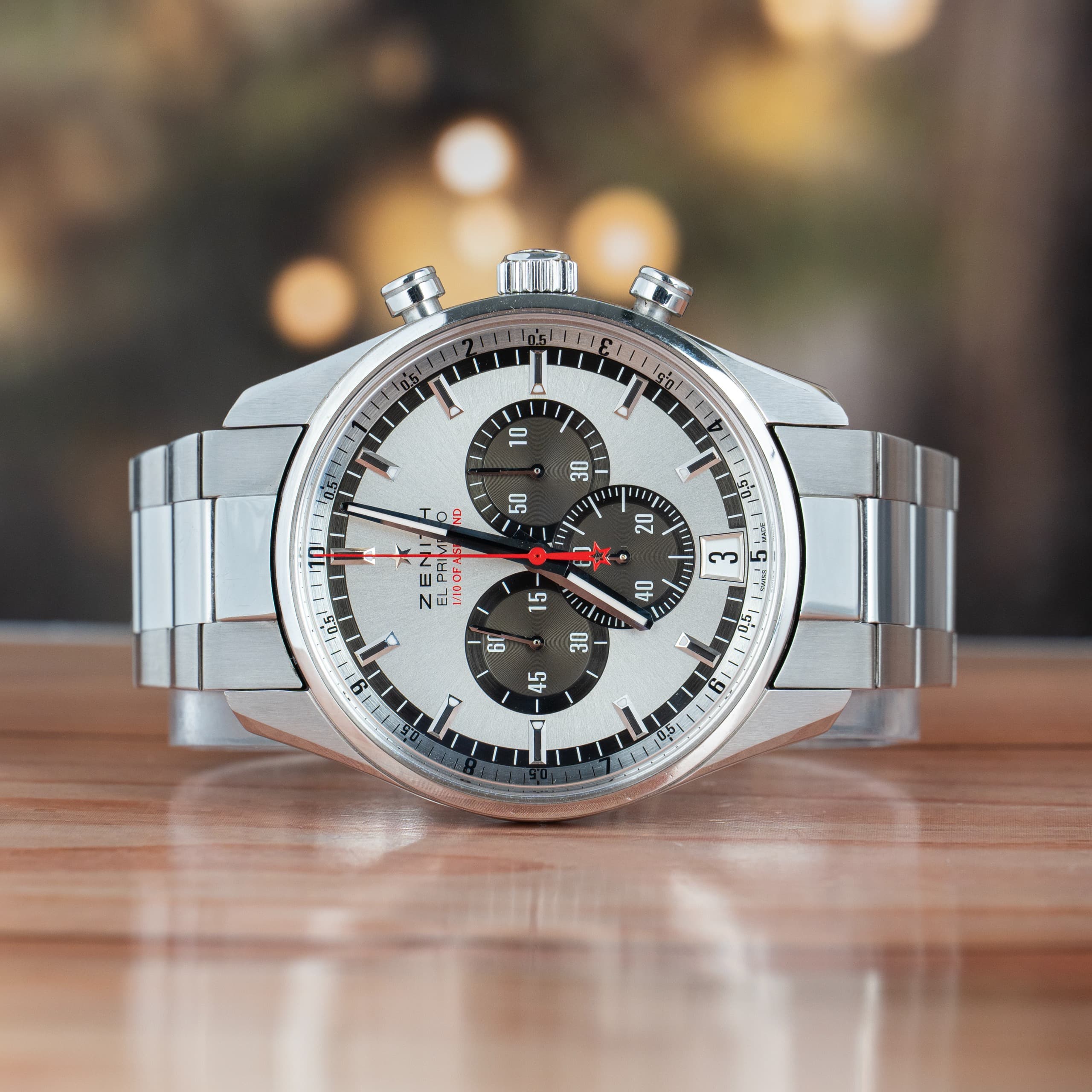 Zenith El-primero Jean Louis Etienne Limited Edition Stainless Steel Automatic Watch