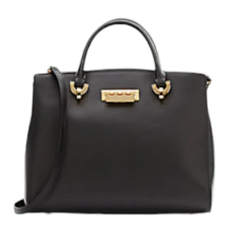 Zac Posen Eartha Saffiano Leather Barrel Satchel-Hover-Image